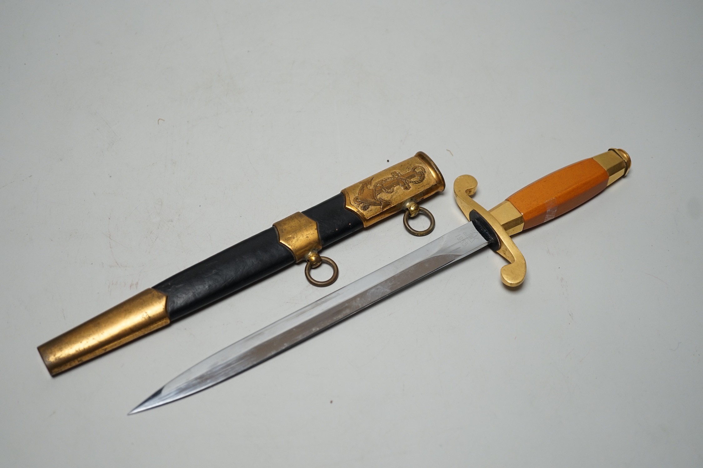 A USSR Soviet navy officer's dress dagger dated 1955